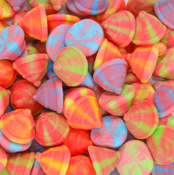 Multicoloured Spinning Tops